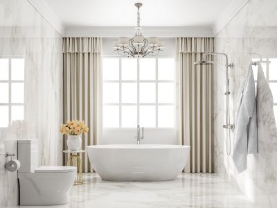 Luxury Bathroom Upgrade with Freestanding Tub